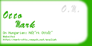 otto mark business card